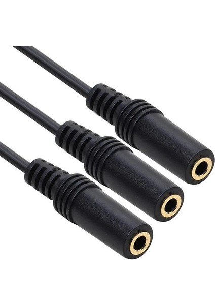 Kulaklık Mikrofon Çoklayıcı 3 Port 3.5mm Splitter Çevirici Dönüştürücü Adaptör