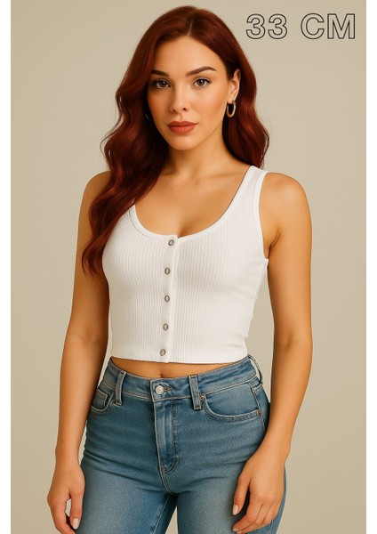 Kadın Crop Çeşitleri (Çıtçıtlı - Düz), ( Farklı Renkler ve 30 - 33 - 40 - 50 cm Uzunluklar Da)