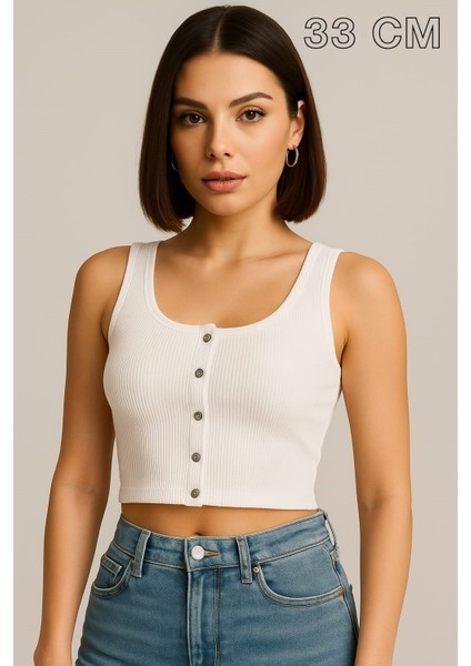 Kadın Crop Çeşitleri (Çıtçıtlı - Düz), ( Farklı Renkler ve 30 - 33 - 40 - 50 cm Uzunluklar Da)