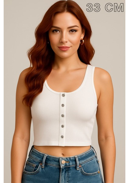 Kadın Crop Çeşitleri (Çıtçıtlı - Düz), ( Farklı Renkler ve 30 - 33 - 40 - 50 cm Uzunluklar Da)