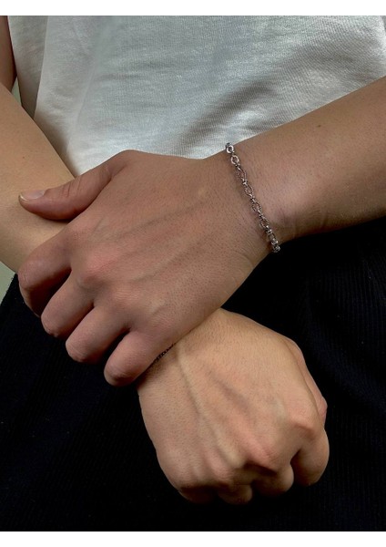 Silver Erkek Zincir Bileklik Kadın Paslanmaz Çelik Renk Atmaz Unısex Kararmaz Çelik Bileklik modelleri
