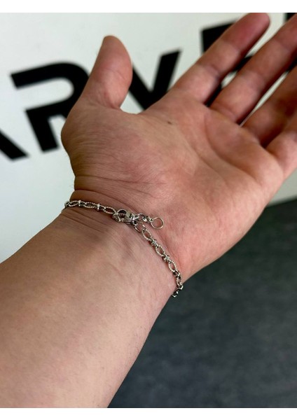 Silver Erkek Zincir Bileklik Kadın Paslanmaz Çelik Renk Atmaz Unısex Kararmaz Çelik Bileklik indirimleri
