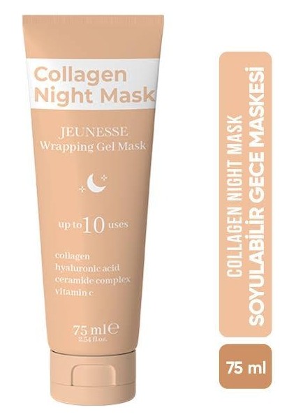 Collagen Night Soyulabilen Kolajen Gece Maskesi, Soyulabilir Kolajen Yüz Maskesi