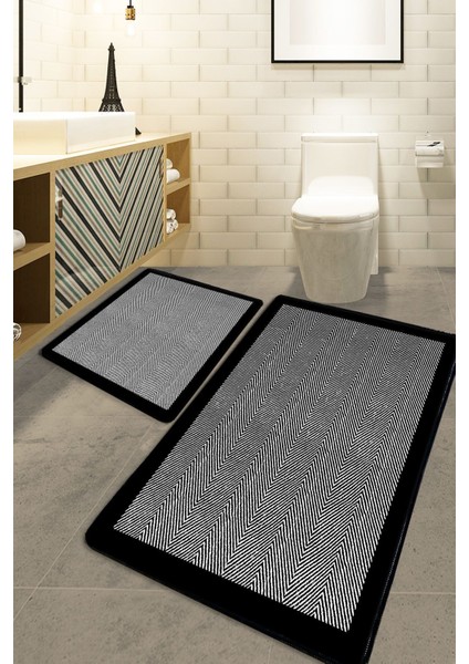 Renkli banyo seti, yumuşak tasarım, kaymaz taban, 60x100 cm konforlu kullanım