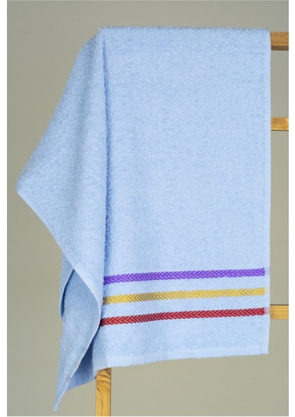 Çizgili pamuklu el ve yüz havlusu seti, 6'lı, 50x90 cm, yumuşak ve şık tasarım fırsatları