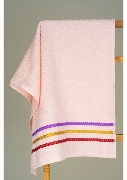 Çizgili pamuklu el ve yüz havlusu seti, 6'lı, 50x90 cm, yumuşak ve şık tasarım indirimleri