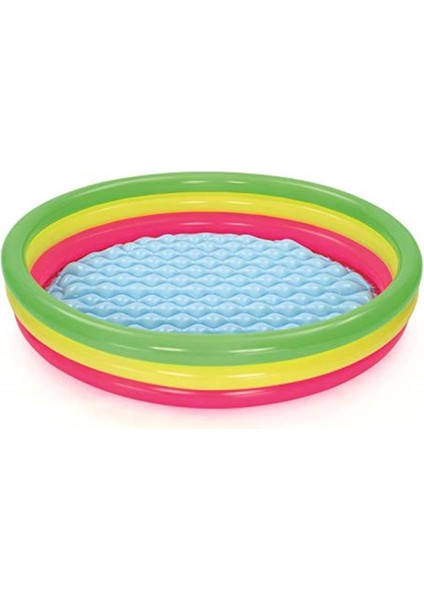 Renkli 3 Bölmeli Havuz Zemin 152x30 cm, Eğlenceli ve Dayanıklı Tasarım