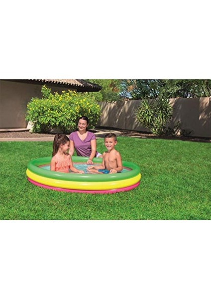 Renkli 3 Bölmeli Havuz Zemin 152x30 cm, Eğlenceli ve Dayanıklı Tasarım fiyatları