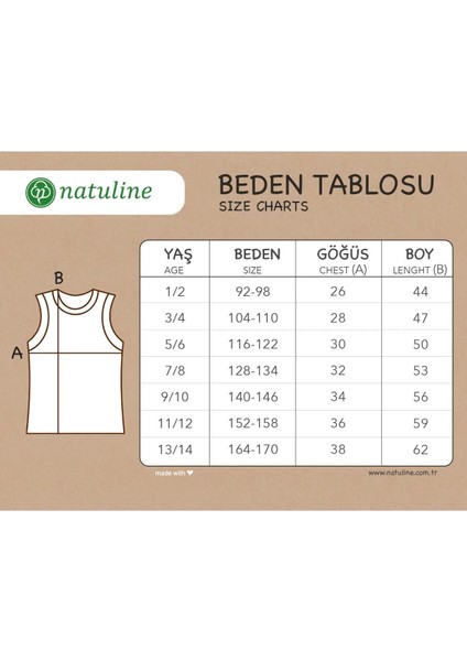 Erkek Çocuk Organik Pamuk Ribana Atlet 6'lı Paket