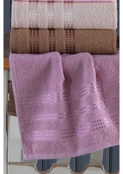 6'lı pamuk polyester el ve yüz havlusu seti, 40x70 cm, şık ve kullanışlı modelleri