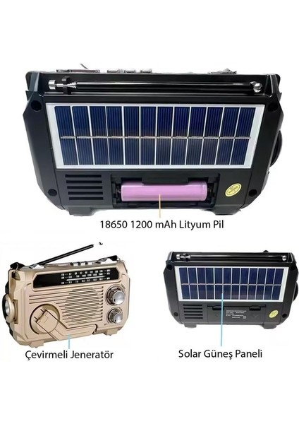 PX-777 Portatif Analog Radyo Fm-Usb-Sd-Aux-Bluetooth Lityum Pilli Solar Güneş Panelli fiyatları