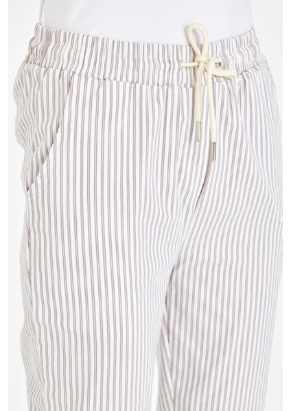 Lastikli Çizgili Chino Pantolon fiyatları