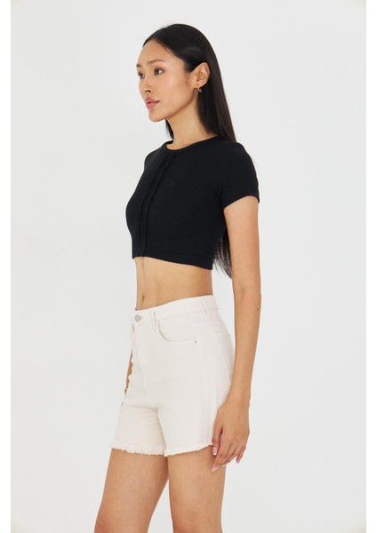 Çizgi Detaylı Kaşkorse Crop fırsatları