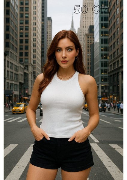 Kadın Crop Çeşitleri (Çıtçıtlı - Düz), ( Farklı Renkler ve 30 - 33 - 40 - 50 cm Uzunluklar Da)