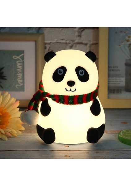 Sevimli Hayvan Şekilli Mini LED 7 Renk Gece Lambası USB Şarjlı Çocuk Odası Dekorutip A (Yurt Dışından) modelleri