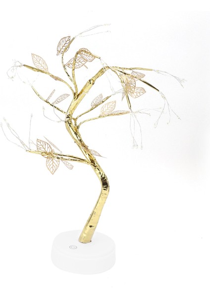 Ağaç Şeklinde Işık Dıy 72LED Yapay Altın Yaprak Ağaç Lambası USB Pille Çalışan Ev Partisi Tatil Doğum Günü Dekorasyon Işığı (Yurt Dışından) modelleri