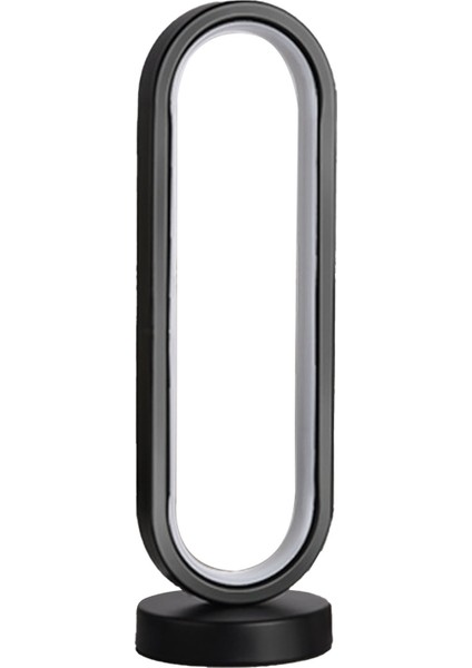 Modern Masa Lambası 3W USB Oval Kısılabilir Göz Bakımı LED Başucu Gece Lambası Masa Lambası Yatak Odası Ofis Siyah 3 Renk Kısılabilir (Yurt Dışından)