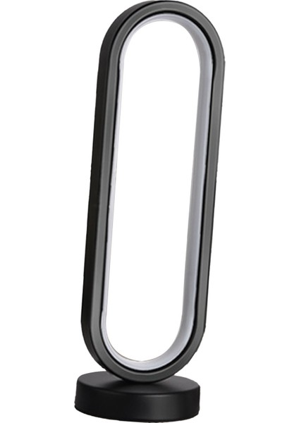 Modern Masa Lambası 3W USB Oval Kısılabilir Göz Bakımı LED Başucu Gece Lambası Masa Lambası Yatak Odası Ofis Siyah 3 Renk Kısılabilir (Yurt Dışından)