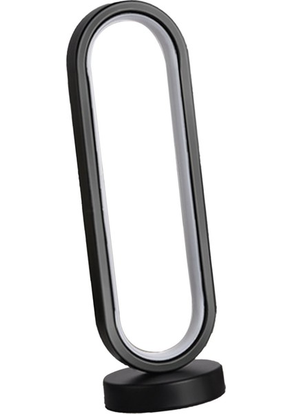 Modern Masa Lambası 3W USB Oval Kısılabilir Göz Bakımı LED Başucu Gece Lambası Masa Lambası Yatak Odası Ofis Siyah 3 Renk Kısılabilir (Yurt Dışından)