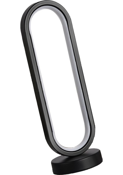 Modern Masa Lambası 3W USB Oval Kısılabilir Göz Bakımı LED Başucu Gece Lambası Masa Lambası Yatak Odası Ofis Siyah 3 Renk Kısılabilir (Yurt Dışından)