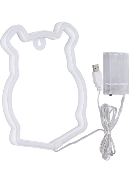 Neon Işık LED Ayı Şekilli Neon Tabela Pil ile Çalışan USB Şarjlı Duvar Dekor Işığı Ev Partisi Dekorasyonu Için (Yurt Dışından) fiyatları