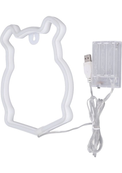 Neon Işık LED Ayı Şekilli Neon Tabela Pil ile Çalışan USB Şarjlı Duvar Dekor Işığı Ev Partisi Dekorasyonu Için (Yurt Dışından) indirimleri