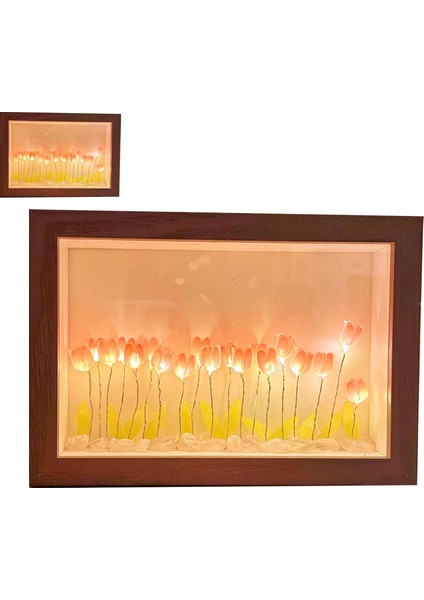 Lale Işık Fotoğraf Çerçevesi Çiçek Gece Lambası Çiçek Resim Çerçevesi Ev Dekorasyonu Aile Arkadaşlar Için (Yurt Dışından) fiyatları