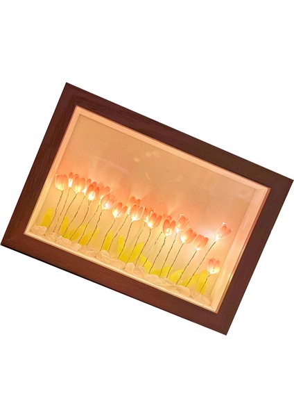 Lale Işık Fotoğraf Çerçevesi Çiçek Gece Lambası Çiçek Resim Çerçevesi Ev Dekorasyonu Aile Arkadaşlar Için (Yurt Dışından) modelleri