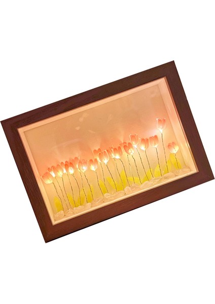 Lale Işık Fotoğraf Çerçevesi Çiçek Gece Lambası Çiçek Resim Çerçevesi Ev Dekorasyonu Aile Arkadaşlar Için (Yurt Dışından) fırsatları