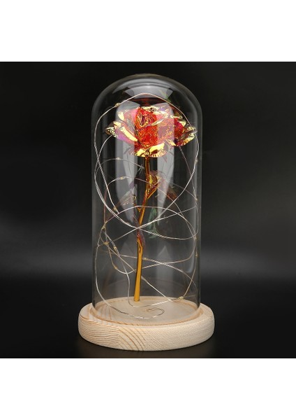 LED Gece Lambası Ahşap Tabanlı Güzel Gül Sevgililer Günü Hediyesi Noel Hediyesi Pembe (Yurt Dışından) fırsatları