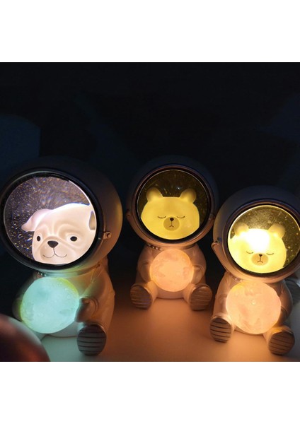 Sevimli Evcil Hayvan Uzay Adamı Gece Lambası Ev Dekorasyonu Çocuklar Hediye Yatak Odası Süsleri (Yurt Dışından) fiyatları