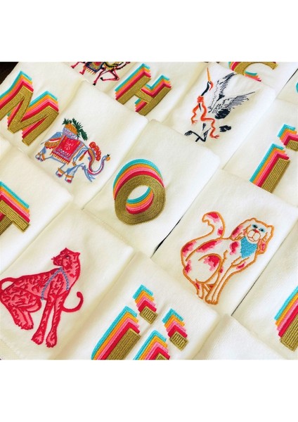 Renkli ve yumuşak leopar desenli el havlusu, pamuk polyester dokusu, şık tasarım fiyatları