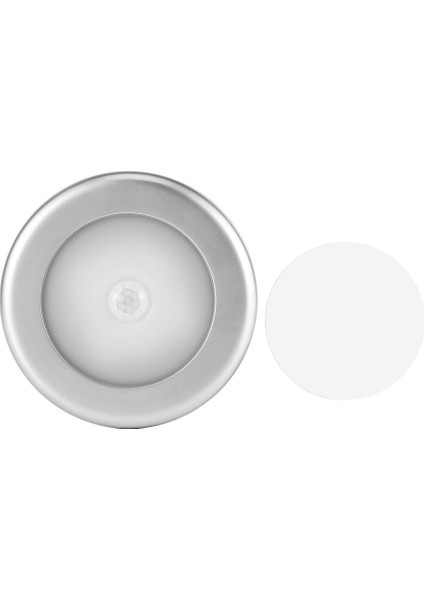 3 Adet Mini Gövde Indüksiyon Lambası Hareket Kızılötesi Sensör LED Gece Lambası Yuvarlak Koridor Koridor Dolabı Için (Yurt Dışından)