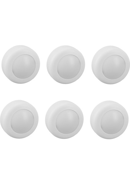 6 Adet Uzaktan Kumandalı LED Puck Işıkları Kısılabilir Dairesel Lamba Dolap Altı Dolap Tezgah Aydınlatması Beyaz (Yurt Dışından) fiyatları