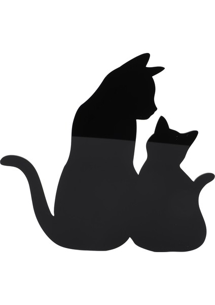 Kedi Gece Lambası LED Işık Algılama Sesle Etkinleşen Siyah Kedi Silüet Lambası Oturma Odası Koridor Mutfak Yatak Odası Duvar Dekoru (Yurt Dışından) indirimleri