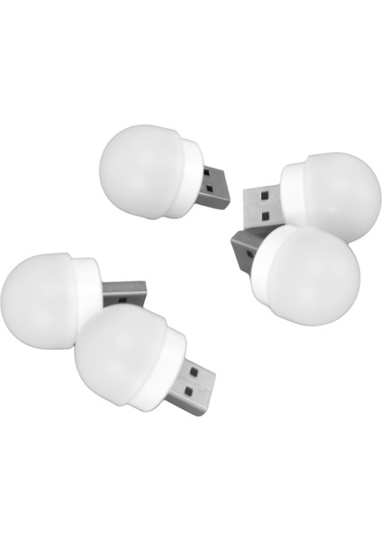 5 Adet USB Gece Lambası Tak ve Çalıştır Enerji Tasarruflu Göz Koruma Mini LED Ampul Yatak Odası Banyo Kreş Koridor Beyaz Işık 5 Adet (Yurt Dışından) modelleri
