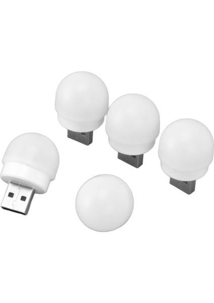 5 Adet USB Gece Lambası Tak ve Çalıştır Enerji Tasarruflu Göz Koruma Mini LED Ampul Yatak Odası Banyo Kreş Koridor Beyaz Işık 5 Adet (Yurt Dışından) fırsatları