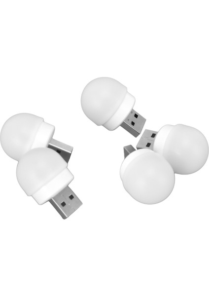 5 Adet USB Gece Lambası Tak ve Çalıştır Enerji Tasarruflu Göz Koruma Mini LED Ampul Yatak Odası Banyo Kreş Koridor Beyaz Işık 5 Adet (Yurt Dışından) indirimleri