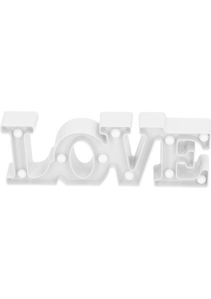Love Lamp 10LED Gece Lambası Teklif Itiraf Evlilik Yıldönümü Partisi Sıcak Beyazbeyaz (Yurt Dışından)