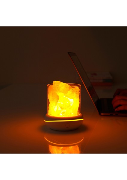 Tuz Lambası Himalaya Tuz Taşı Gece Lambası Aromaterapi Difüzör Dimmer Anahtarı 7 Renk LED Kaya Kristal Gece Lambası Taşınabilir USB Araba Ev Ofis Yatak Odası Masaüstü Dekorasyon (Yurt Dışından) fiyatları