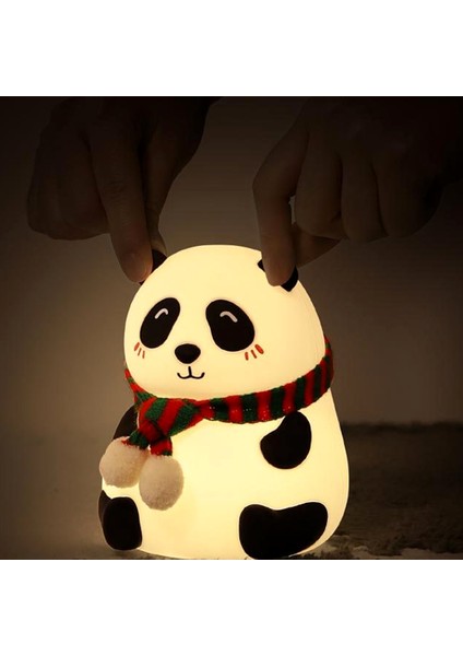Sevimli Hayvan Şekilli Mini LED 7 Renk Gece Lambası USB Şarjlı Çocuk Odası Dekoru B Tipi (Yurt Dışından) modelleri