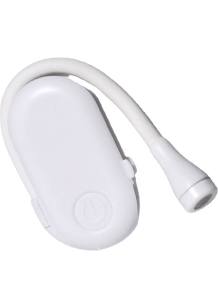 3W Küçük Klipsli Kitap Işığı Kademesiz Karartma 5V 1A USB Şarjlı Göz Bakımı Kitap Işığı Gece Yatakta Okuma Için Beyaz (Yurt Dışından)