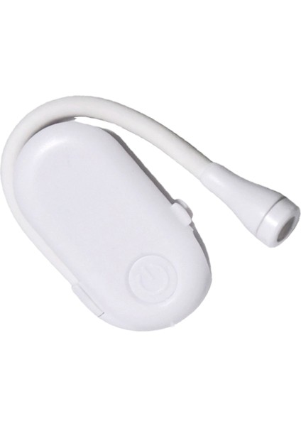 3W Küçük Klipsli Kitap Işığı Kademesiz Karartma 5V 1A USB Şarjlı Göz Bakımı Kitap Işığı Gece Yatakta Okuma Için Beyaz (Yurt Dışından) fiyatları