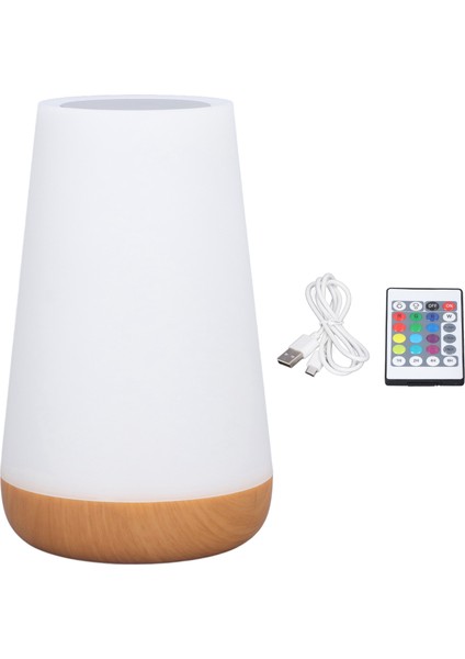 Yatak Odası Ofis Koridoru Için USB Şarjlı Ruh Hali Aydınlatma Masaüstü Sensör Kontrolü Kısılabilir Rgb Renk Değiştiren Lamba (Yurt Dışından)