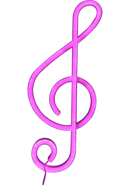 Müzik Notası Şeklinde LED Neon Işık Usb/pil ile Çalışan Duvara Asılı Neon Işık Ev Partisi Için (Yurt Dışından)