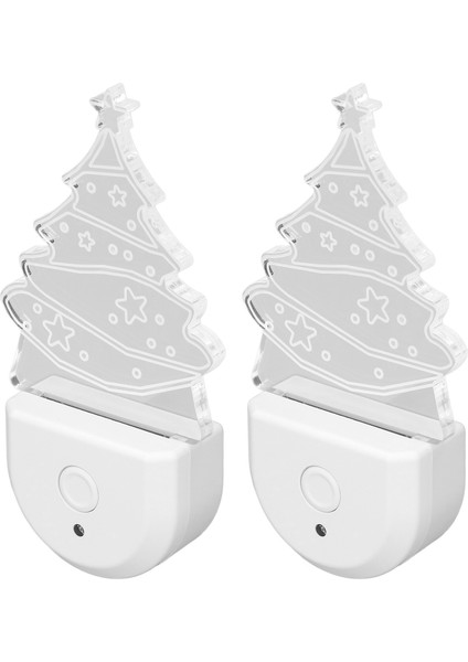 Noel Ağacı LED Gece Lambası Alacakaranlıktan Şafağa Sensör Tak ve Çalıştır Enerji Tasarruflu Rgb Tak Gece Lambası Banyo Yatak Odası Ab Fişi 220V (Yurt Dışından) indirimleri