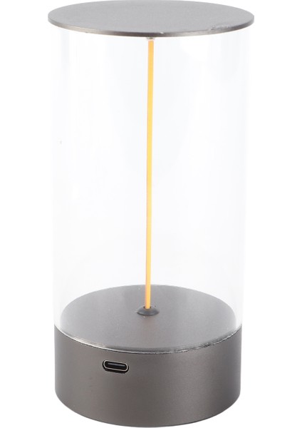 Yatak Başı Gece Lambası Dokunmatik Kısılabilir USB Şarj Minimalist LED Masa Lambası Yatak Odası Gece Sehpası S (Yurt Dışından)
