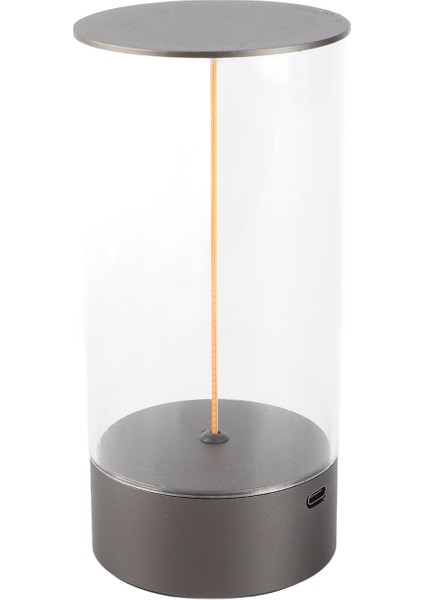 Yatak Başı Gece Lambası Dokunmatik Kısılabilir USB Şarj Minimalist LED Masa Lambası Yatak Odası Gece Sehpası S (Yurt Dışından)