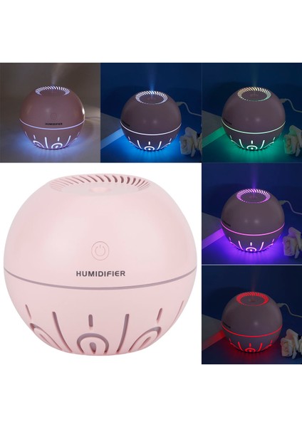 Mini Top Şeklinde LED Gece Lambası USB Şarjlı Hava Nemlendirici Elektrikli Sis Üreticisi Nemlendiriciler Pembe (Yurt Dışından) fırsatları