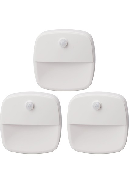 3 Adet Kablosuz Pil ile Çalışan Hareket Sensörü Gece Lambası 6.56FT Mesafe Algılama Gece Lambası Koridor Merdivenleri Için (Yurt Dışından)